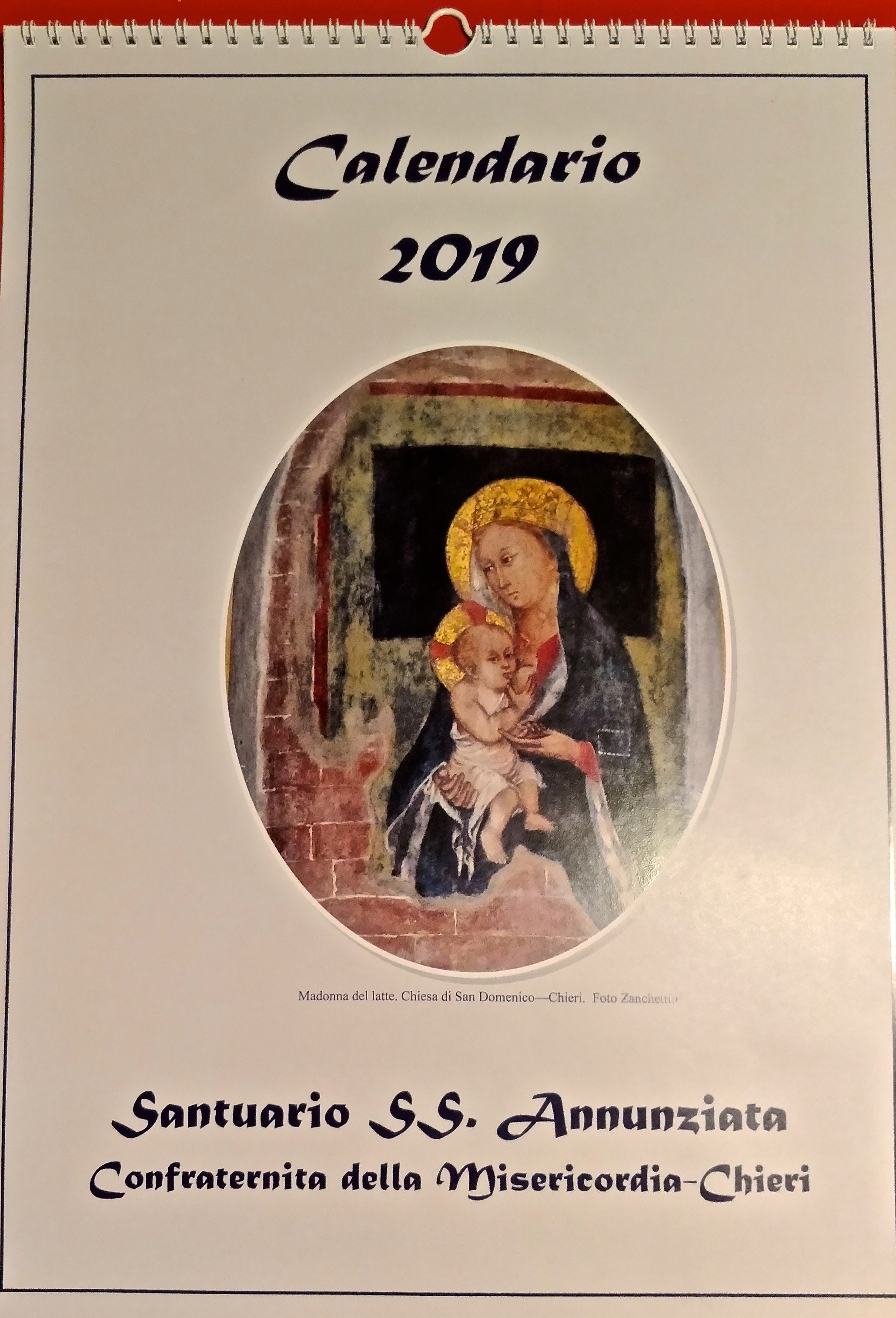 calendario confraternita chieri 2019