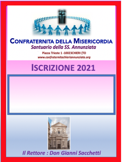 Tessera 2021 Confraternita